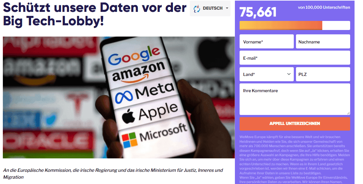 A person holding a phone. On the phone's screen there are many US big tech companies logos