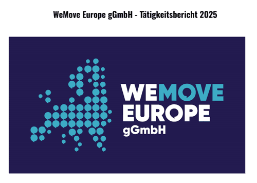 wemove europe ggmbh activity report 2025 German version